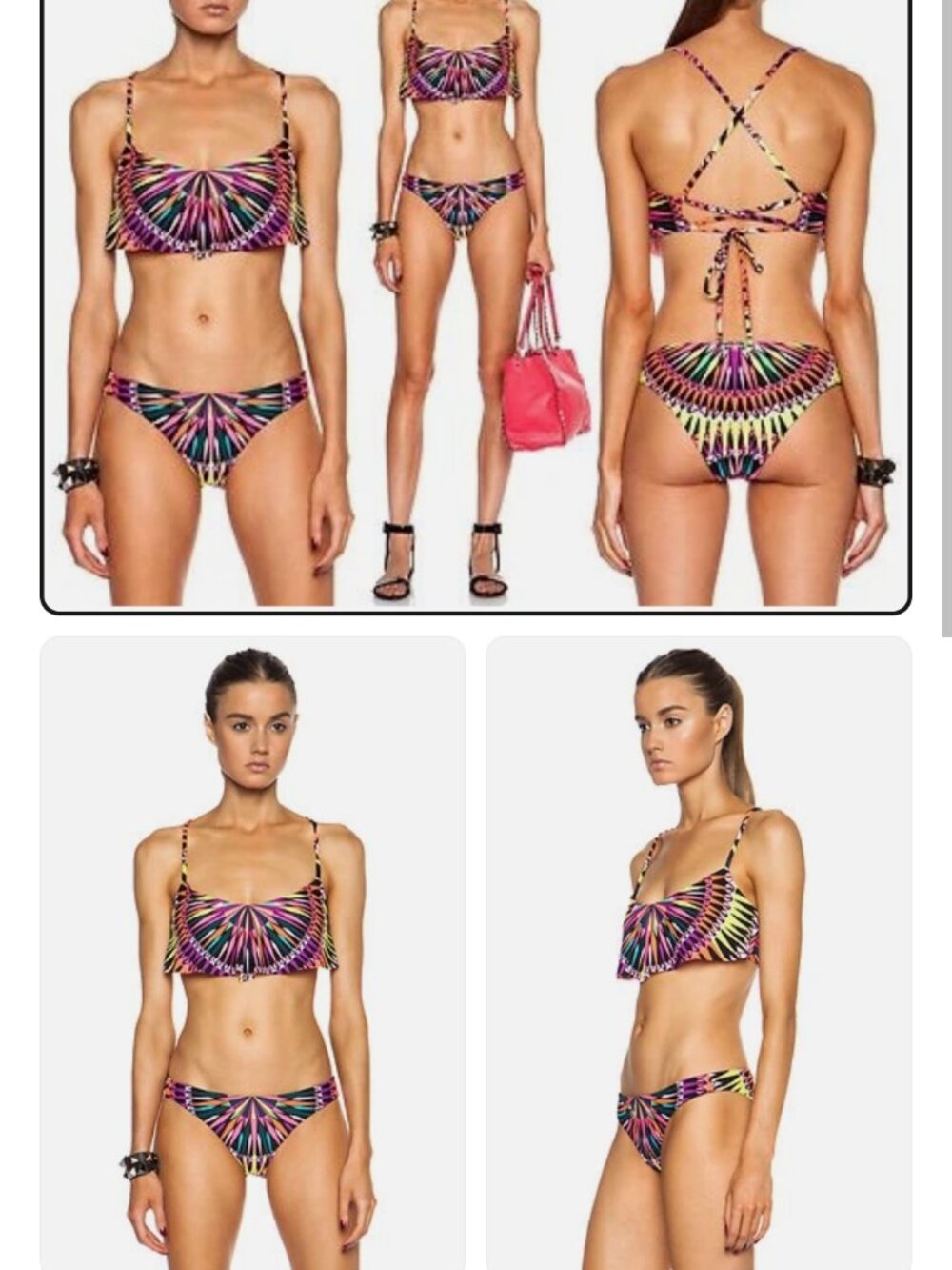 Rare* 2015 Mara Hoffman Super Nova Flounce Top With Smooth Bottom